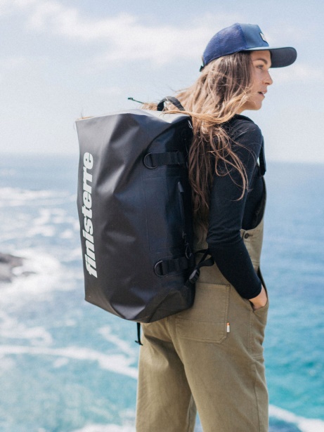 Finisterre Stylish Black Drift Waterproof Duffle Bag