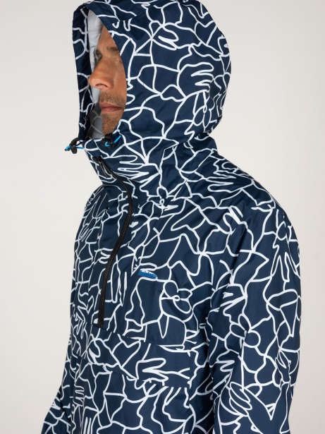 Men's Lucas Beaufort x Finisterre Stylish Rainbird Smock Navy Mosaic Finisterre Stylish
