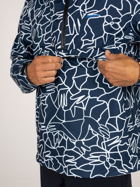 Men's Lucas Beaufort x Finisterre Stylish Rainbird Smock Navy Mosaic Finisterre Stylish