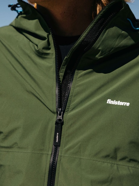 Finisterre Stylish The Rainbird Waterproof Jacket Kelp