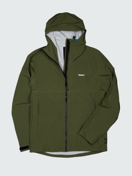 Finisterre Stylish The Rainbird Waterproof Jacket Kelp