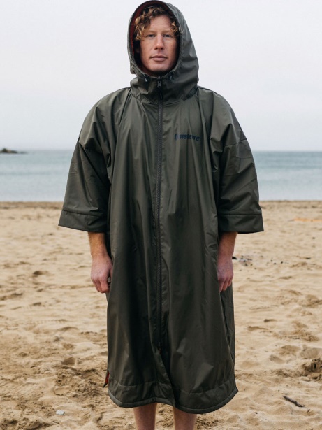Olive/Flame Adelie Robe Finisterre Stylish