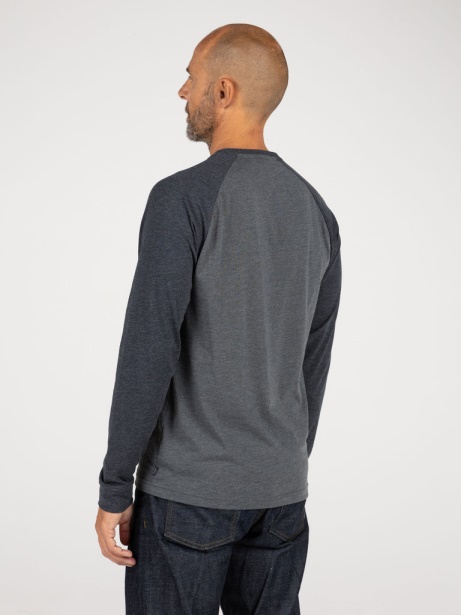 Bailey Long Sleeve T-Shirt Finisterre Stylish Black/Charcoal