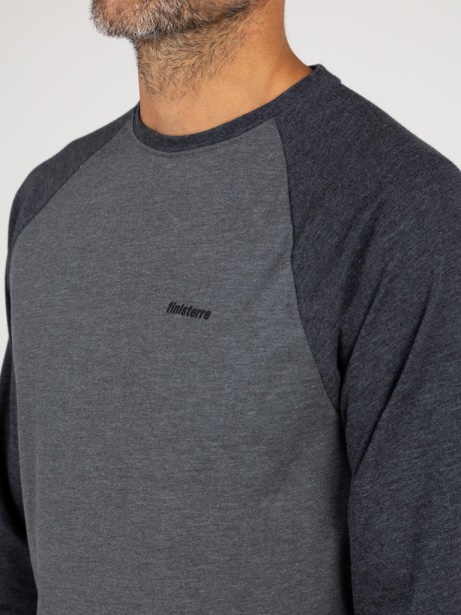 Bailey Long Sleeve T-Shirt Finisterre Stylish Black/Charcoal