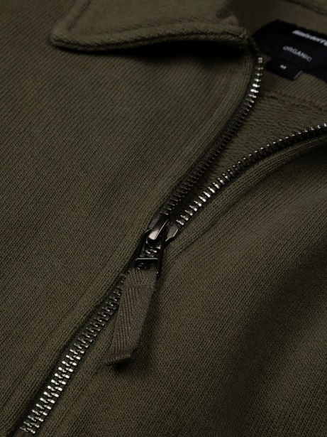 Finisterre Stylish Dark Olive Jetsam Half Zip Sweatshirt