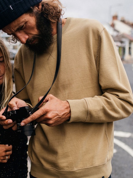 Finisterre Stylish Jetsam Sweatshirt Flint