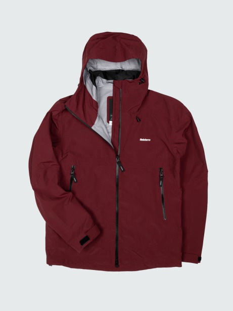 Men's Stormbird Waterproof Jacket Dark Burgundy Finisterre Stylish