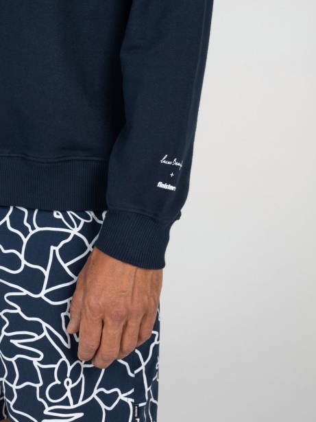 Finisterre Stylish Men's Lucas Beaufort Finisterre Stylish Sweatshirt Navy