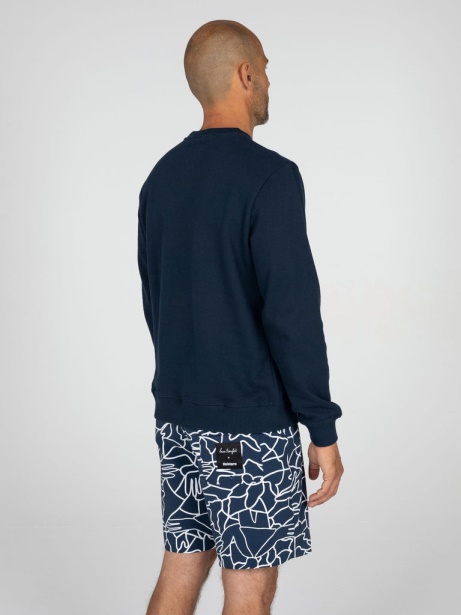 Finisterre Stylish Men's Lucas Beaufort Finisterre Stylish Sweatshirt Navy