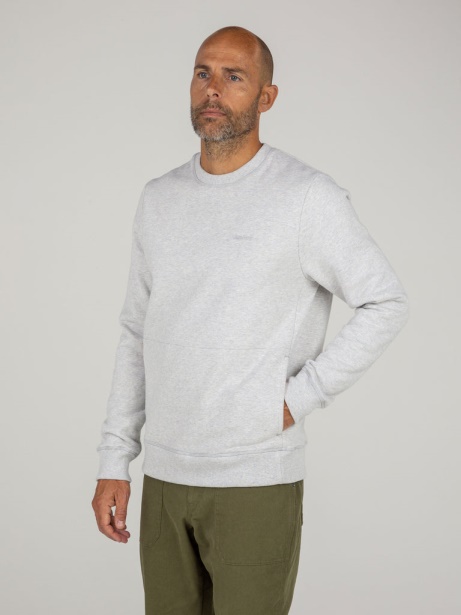 Finisterre Stylish Zawn Sweatshirt Grey Marl