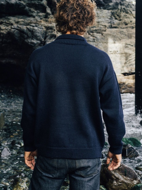 RNLI Cromarty Jumper Navy Finisterre Stylish