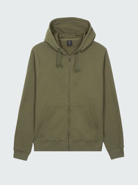 Finisterre Stylish Olive Coho Full Zip Hoodie