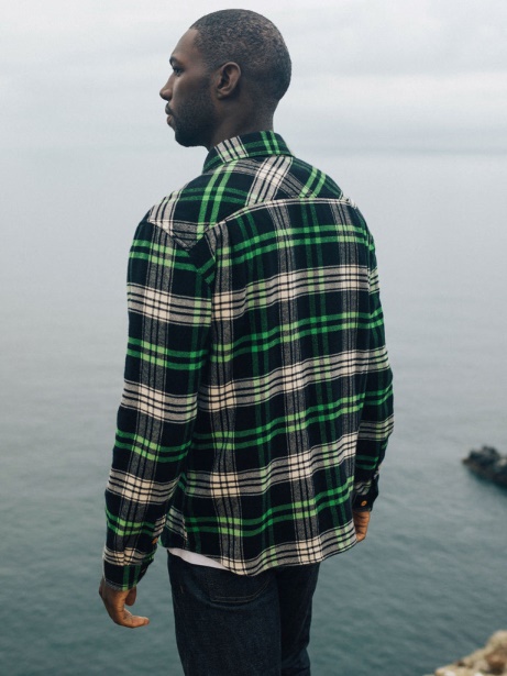 Finisterre Stylish Beardsmore Shirt Jasper Green/Black Check