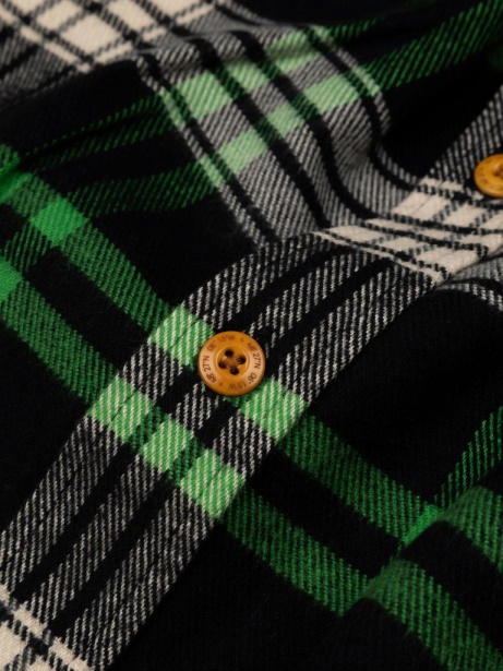 Finisterre Stylish Beardsmore Shirt Jasper Green/Black Check