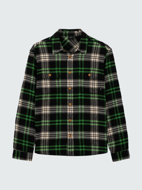 Finisterre Stylish Beardsmore Shirt Jasper Green/Black Check