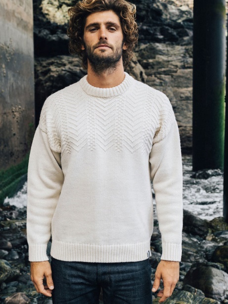 Ecru RNLI Malin Gansey Jumper Finisterre Stylish