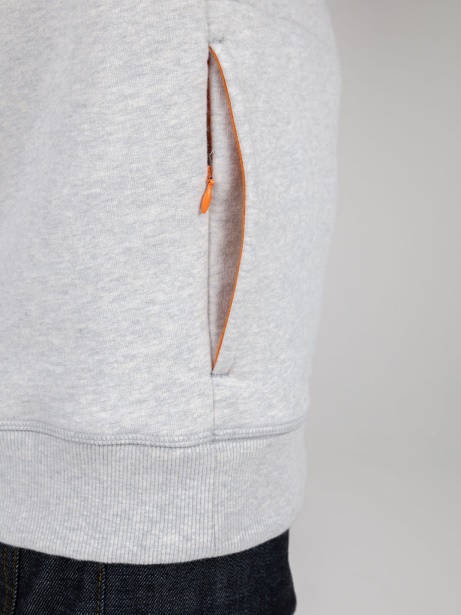 Finisterre Stylish Zawn Hoodie Grey Marl