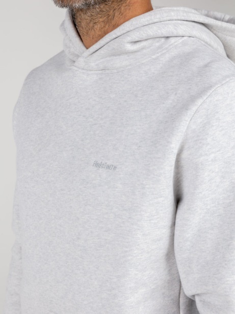 Finisterre Stylish Zawn Hoodie Grey Marl