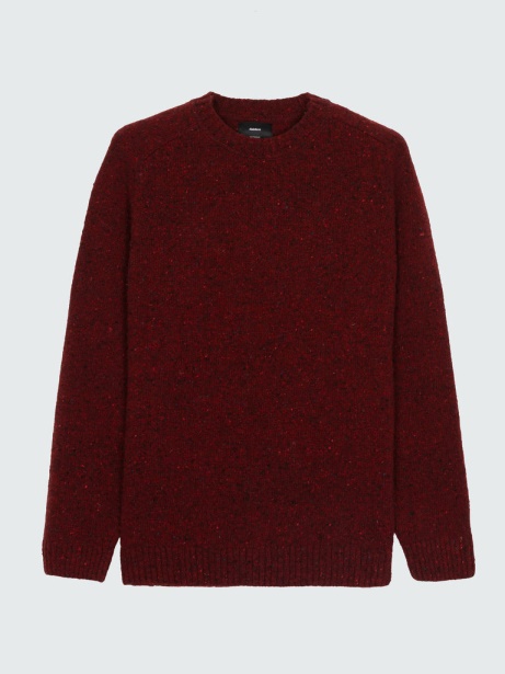 Scarlet Red Furlong Merino Jumper Finisterre Stylish