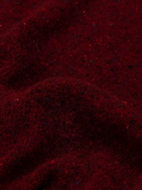 Scarlet Red Furlong Merino Jumper Finisterre Stylish