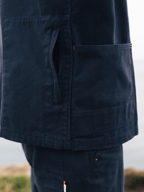 Basset Chore Jacket Navy Finisterre Stylish