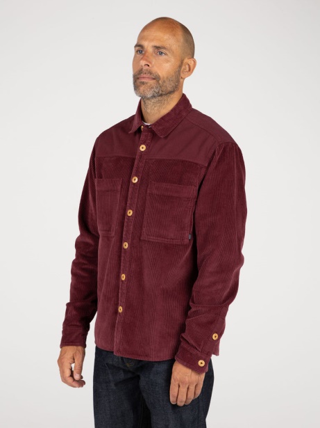Finisterre Stylish Dark Burgundy Cordium Shirt