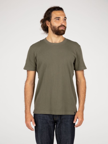 Olive Dunnet Waffle T-Shirt Finisterre Stylish