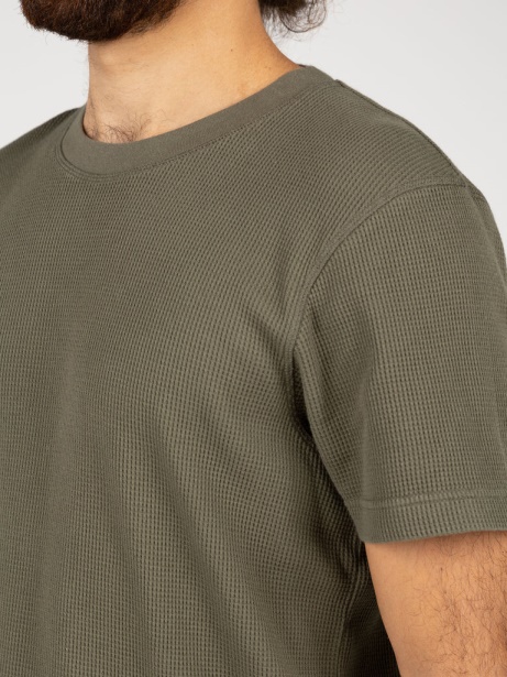 Olive Dunnet Waffle T-Shirt Finisterre Stylish