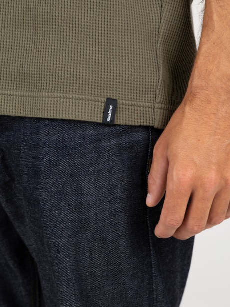 Olive Dunnet Waffle T-Shirt Finisterre Stylish