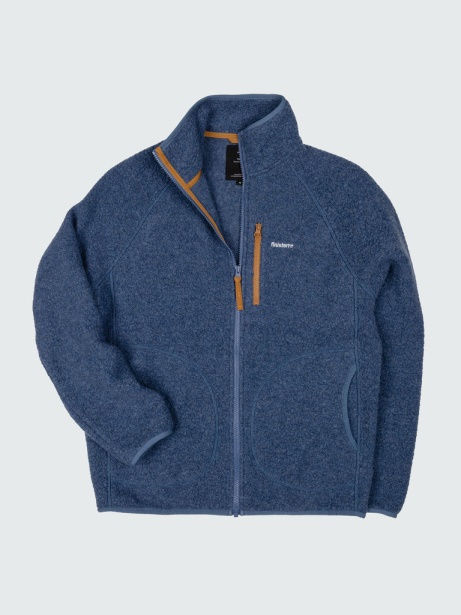 Hegen Full Zip Wool Fleece Dark Ozone Finisterre Stylish