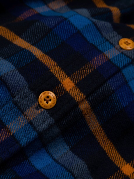 Finisterre Stylish Beardsmore Shirt Navy/Sable Check