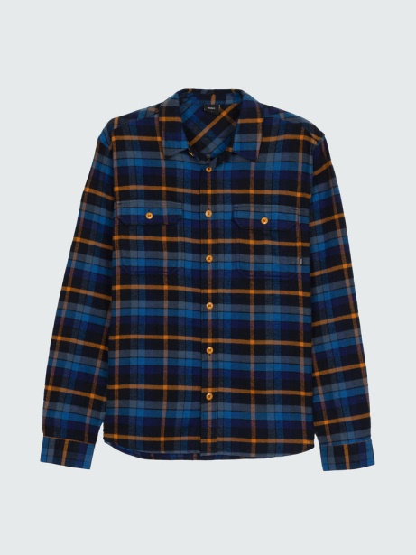 Finisterre Stylish Beardsmore Shirt Navy/Sable Check