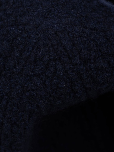 Finisterre Stylish Navy Wool Fleece Beanie