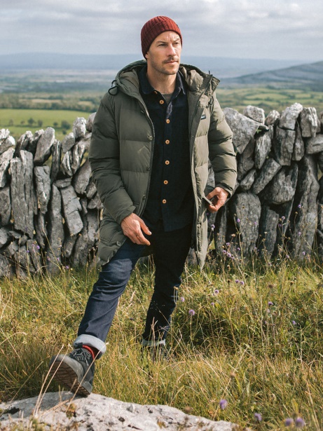 Finisterre Stylish Fourier Insulated Parka Dark Olive