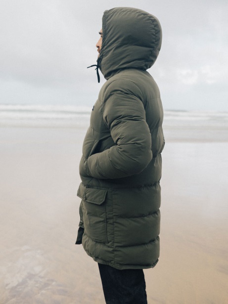 Finisterre Stylish Fourier Insulated Parka Dark Olive