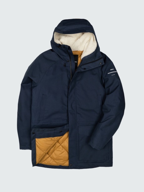Finisterre Stylish Vellus Waterproof Parka Navy