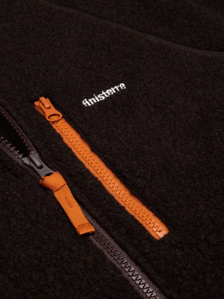 Finisterre Stylish Dark Ozone Hegen Full Zip Wool Fleece
