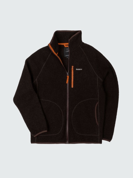 Finisterre Stylish Dark Ozone Hegen Full Zip Wool Fleece