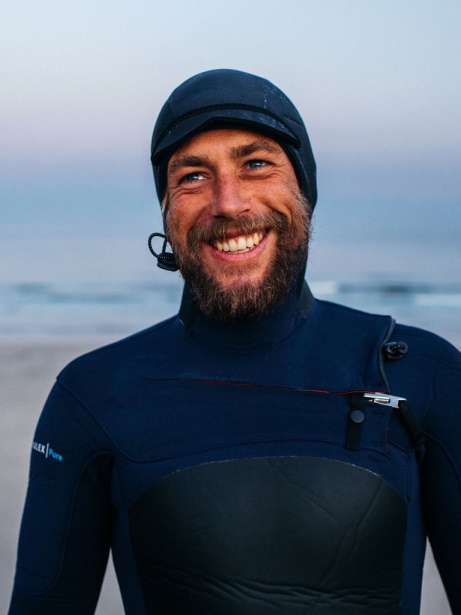 Men's Nieuwland 5mm Yulex Hooded Wetsuit Finisterre Stylish Ink