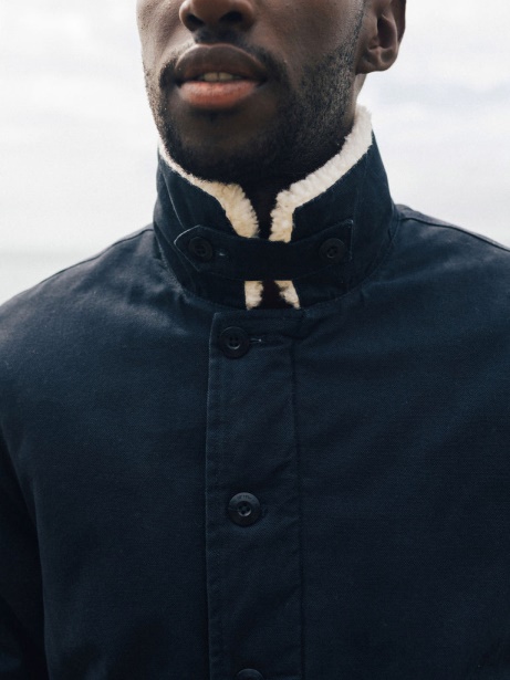 Berings Deck Jacket Navy Finisterre Stylish