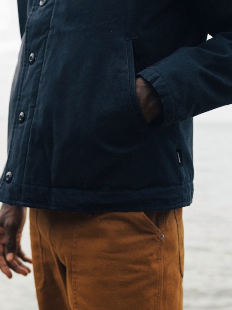 Berings Deck Jacket Navy Finisterre Stylish