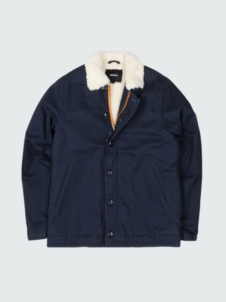 Berings Deck Jacket Navy Finisterre Stylish