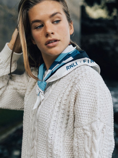 Ecru/Blue Finisterre Stylish RNLI David Doran Bandana