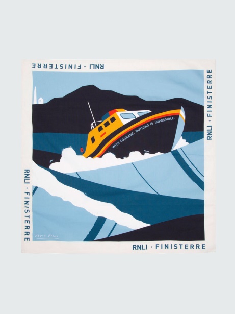Ecru/Blue Finisterre Stylish RNLI David Doran Bandana