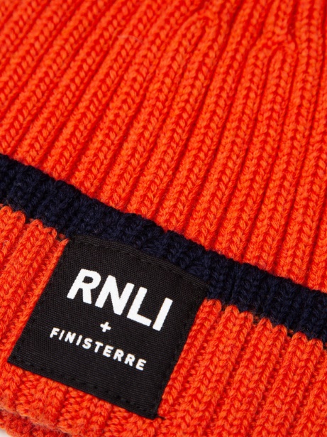 Finisterre Stylish RNLI Fisherman Beanie Flame/Navy