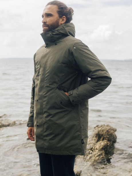 Dark Olive Fortis Waterproof Parka Jacket Finisterre Stylish