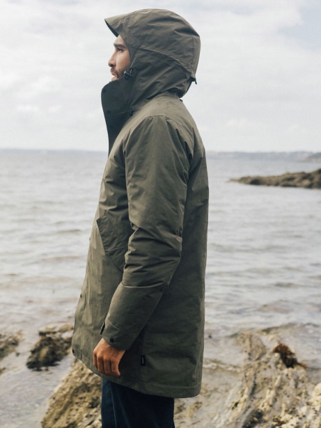 Dark Olive Fortis Waterproof Parka Jacket Finisterre Stylish