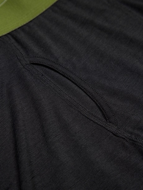 Eddy Merino Wool Long Johns Black/Olive Finisterre Stylish