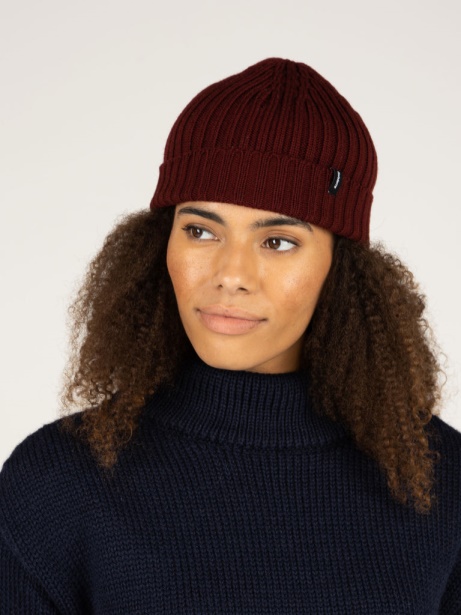 Dark Burgundy Finisterre Stylish Fisherman Beanie