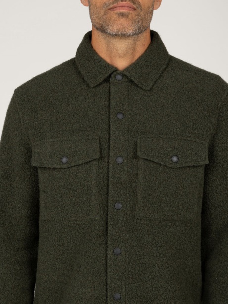 Hegen Fleece Shirt Finisterre Stylish Dark Olive